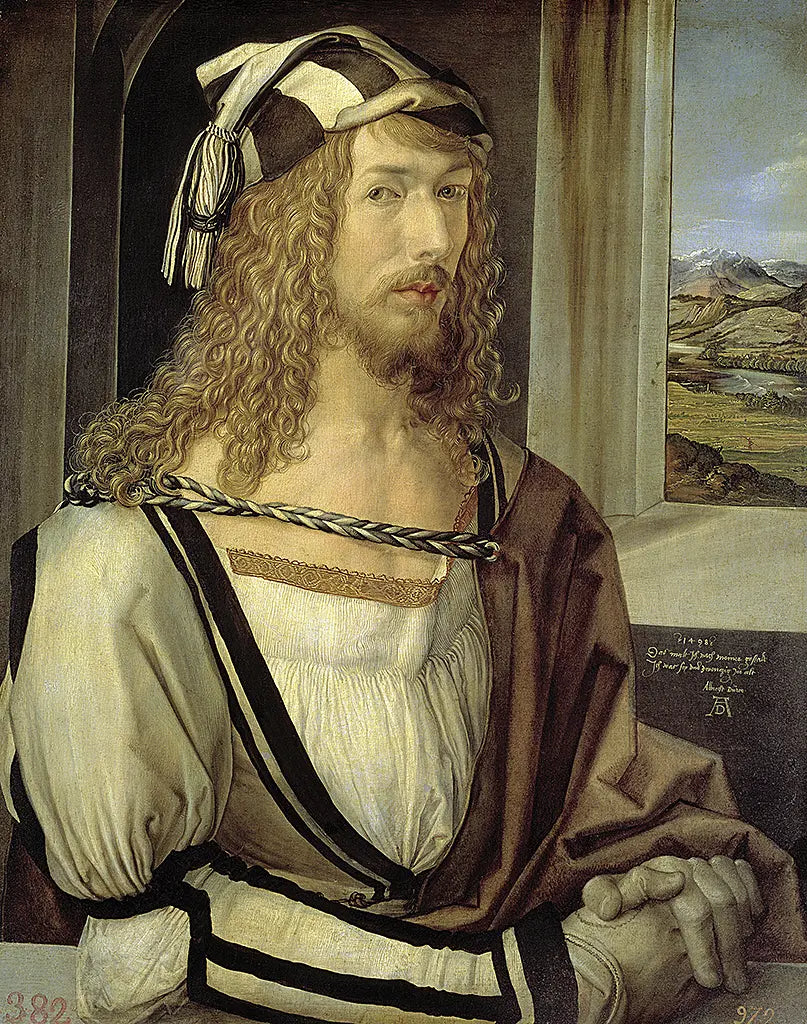 Selbstbildnis mit Landschaft (1498)