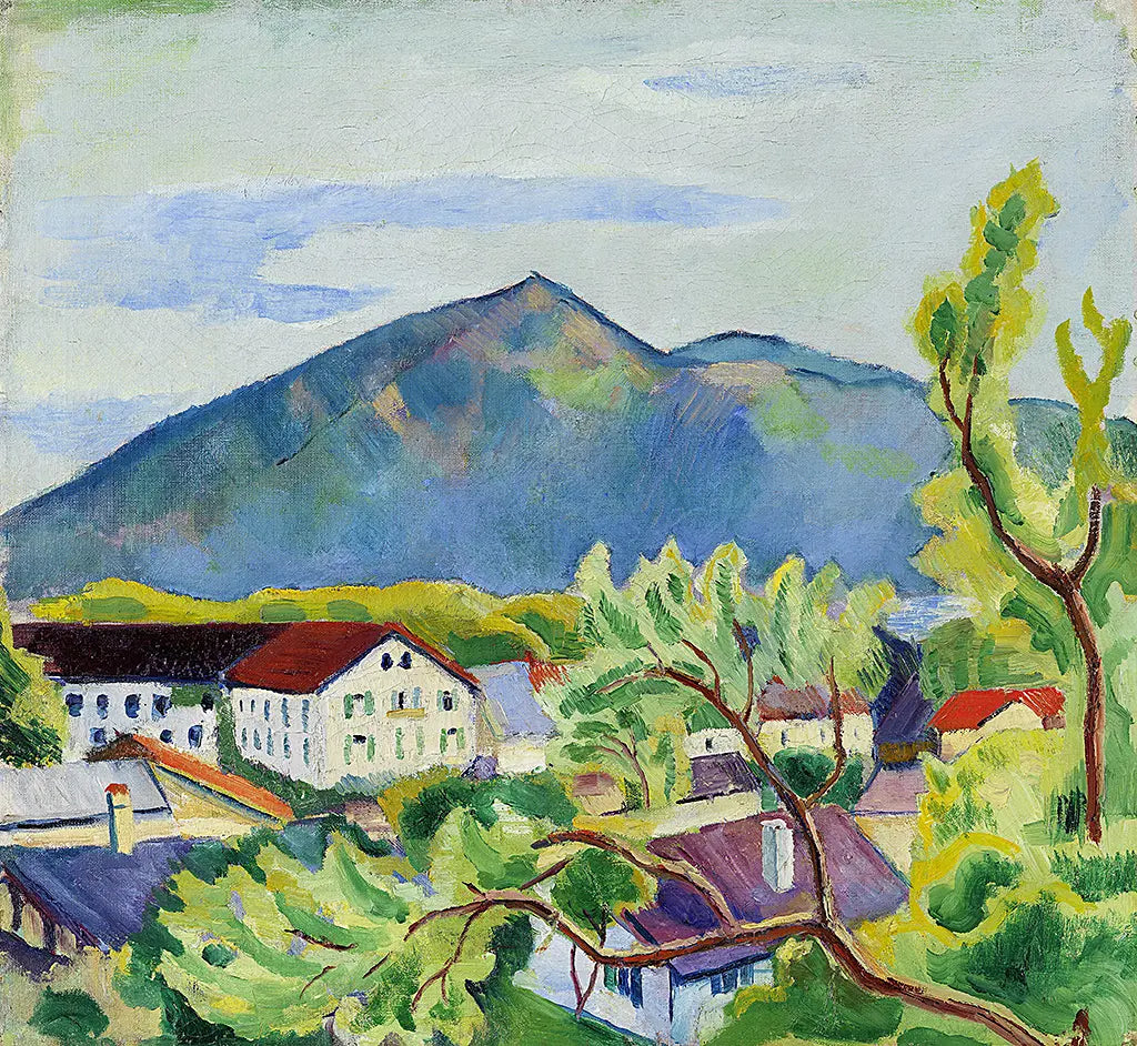 Frühlingslandschaft in Tegernsee (1910)