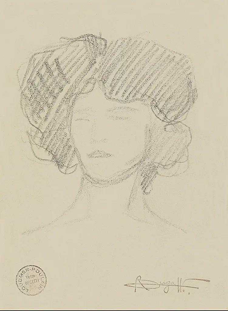 Girl's Head Le Reveill (ca. 1910)