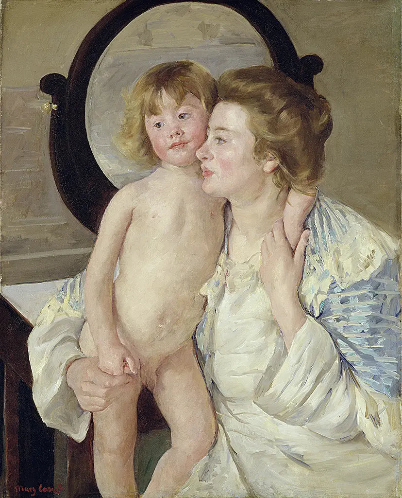 Mutter und Kind, Der ovale Spiegel (1899)