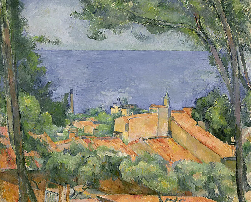 L'Estaque mit roten Dächern (1884)