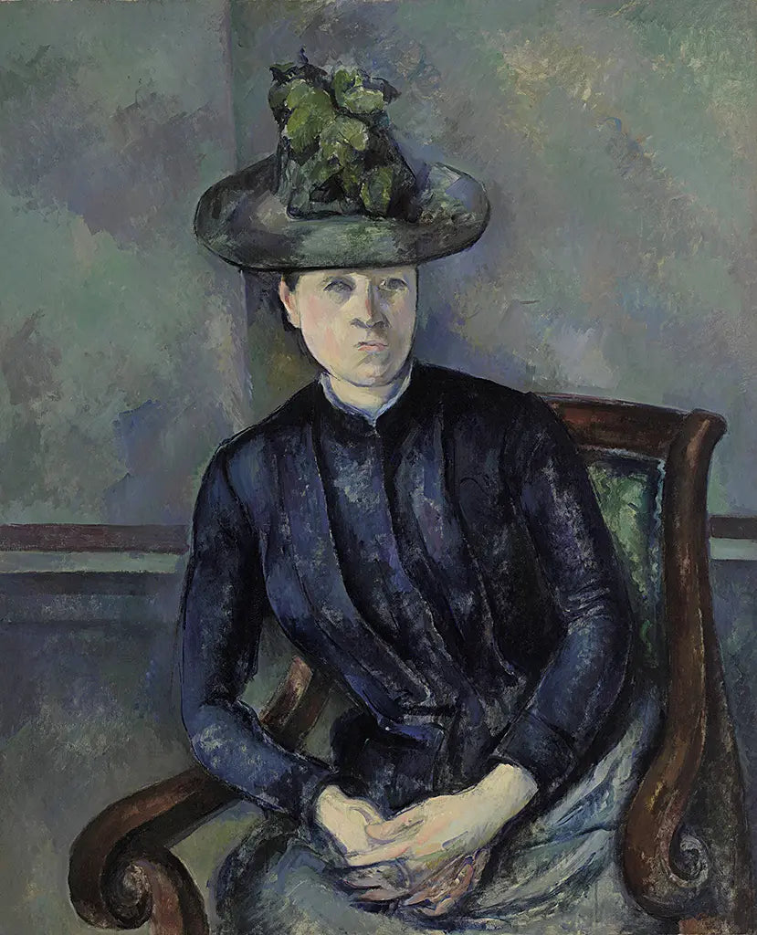 Madame Cézanne mit grünem Hut