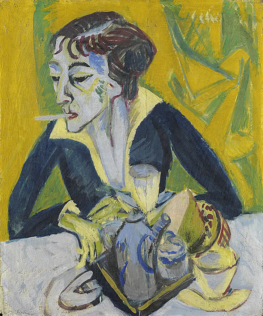 Erna mit Zigarette (1915)