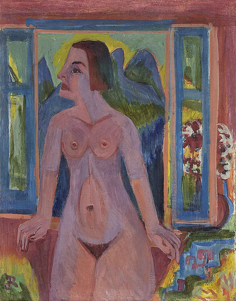 Nackte Frau am Fenster (1923)