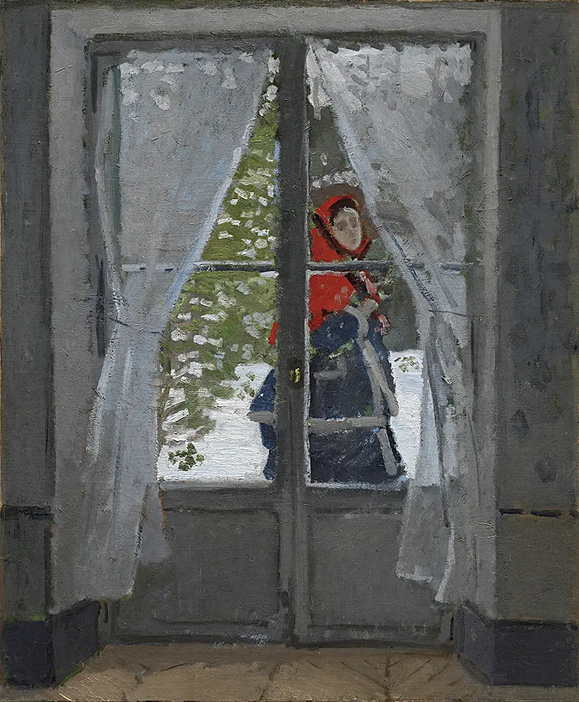 Madame Monet mit roter Kapuze (1868)