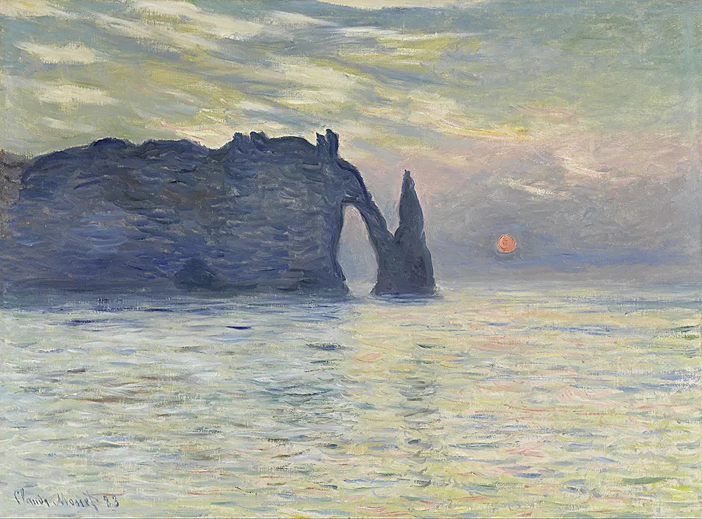 Sonnenaufgang bei Étretat (1883)