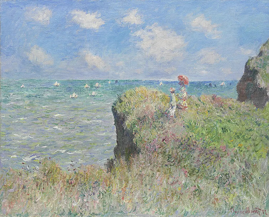 Spaziergang über die Felsen von Pourville (1882)