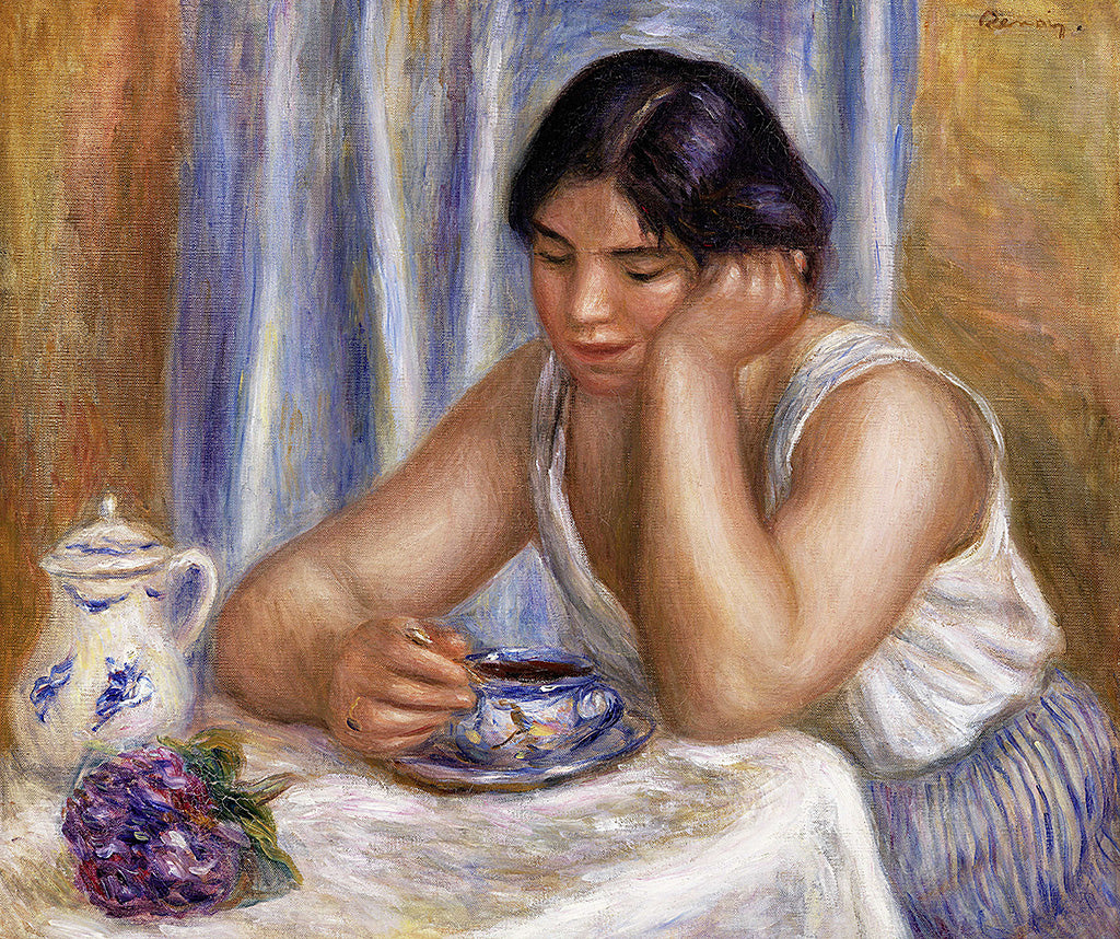 Cup of chocolate - Femme prenant du chocolat (1912)