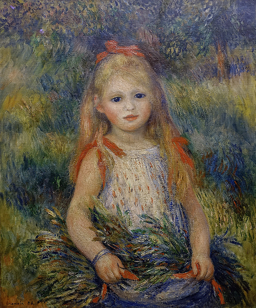 Girl with spikes - Girl with flowers (1888)