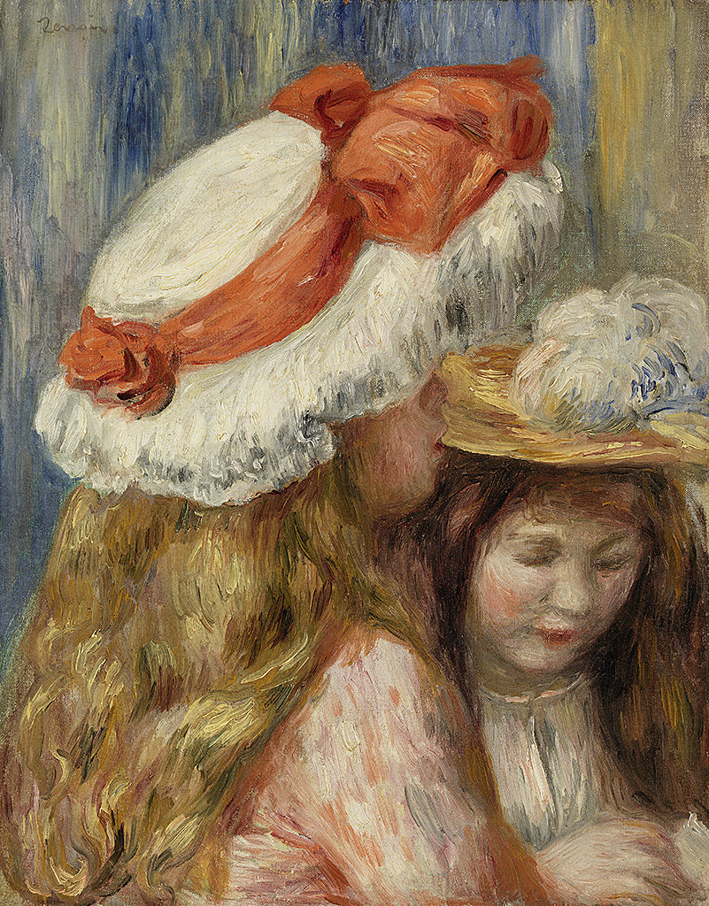 Renoir-Girls with hats - Jeunes filles aux chapeaux (1890)