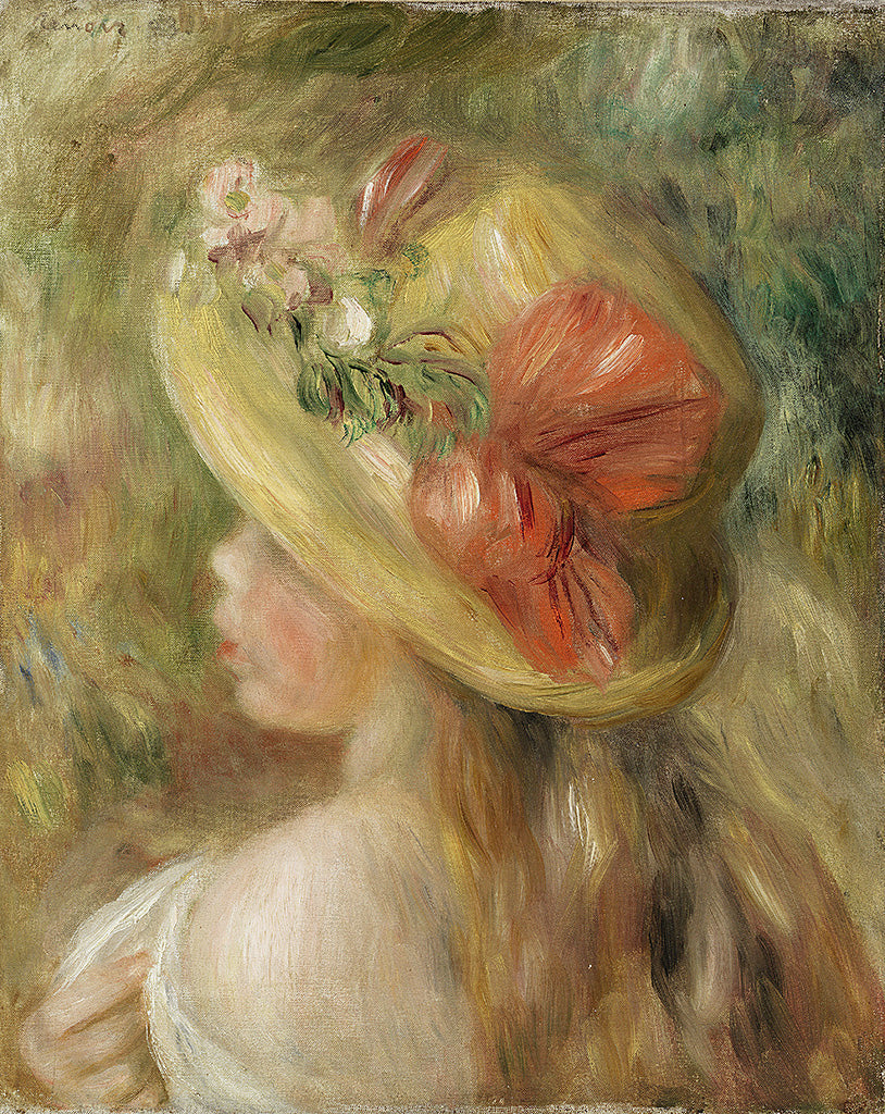 Young girl with hat - Jeune fille au chapeau (1893)