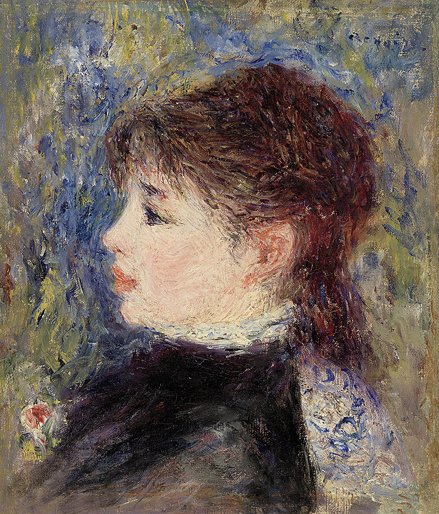 Young woman with rose - Jeune fille á la rose (1877)