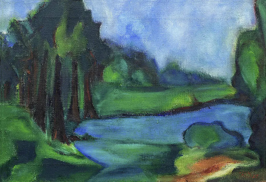 Landschaft mit Bachlauf (1917)