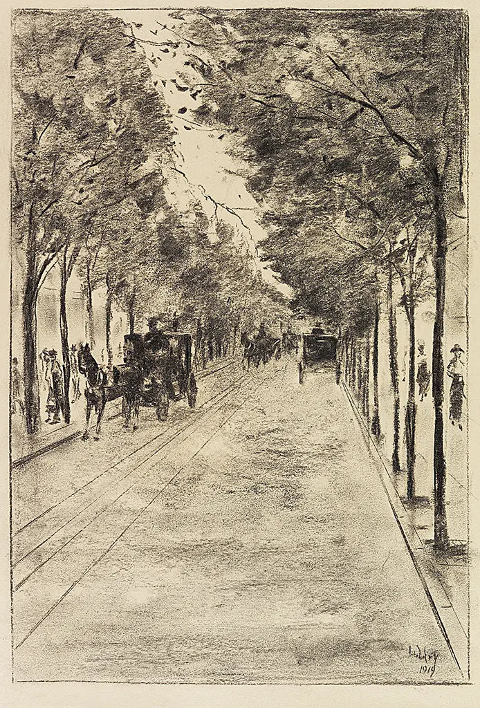 Allee im Tiergarten Berlin (1919)