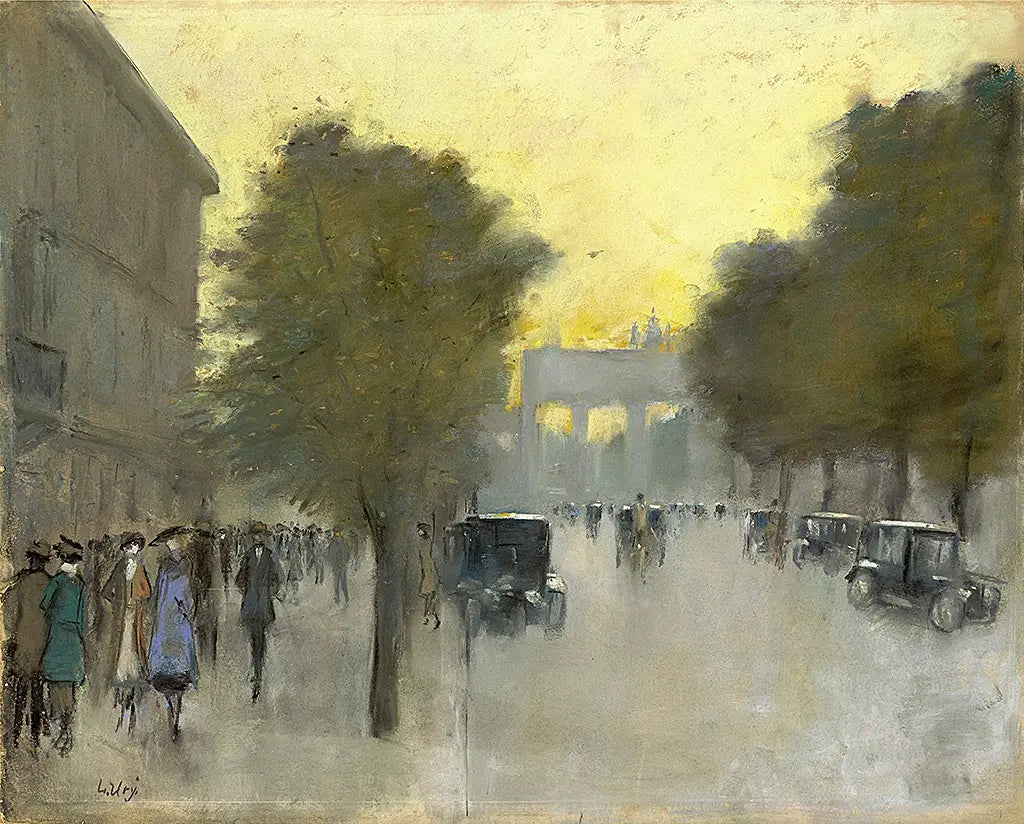 Unter den Linden mit Blick auf das Brandenburger Tor (1920)