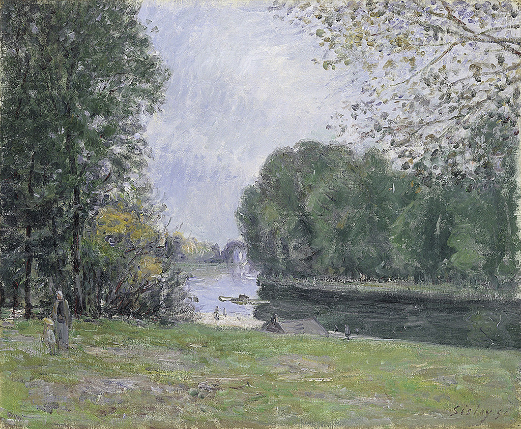 Eine Wende des Flusses Loing, A turn of the river Loing summer (1896)