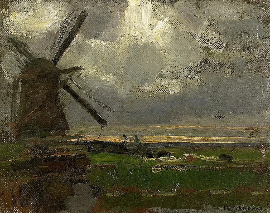 Oostzijder Mühle am Fluss Gein (1905)